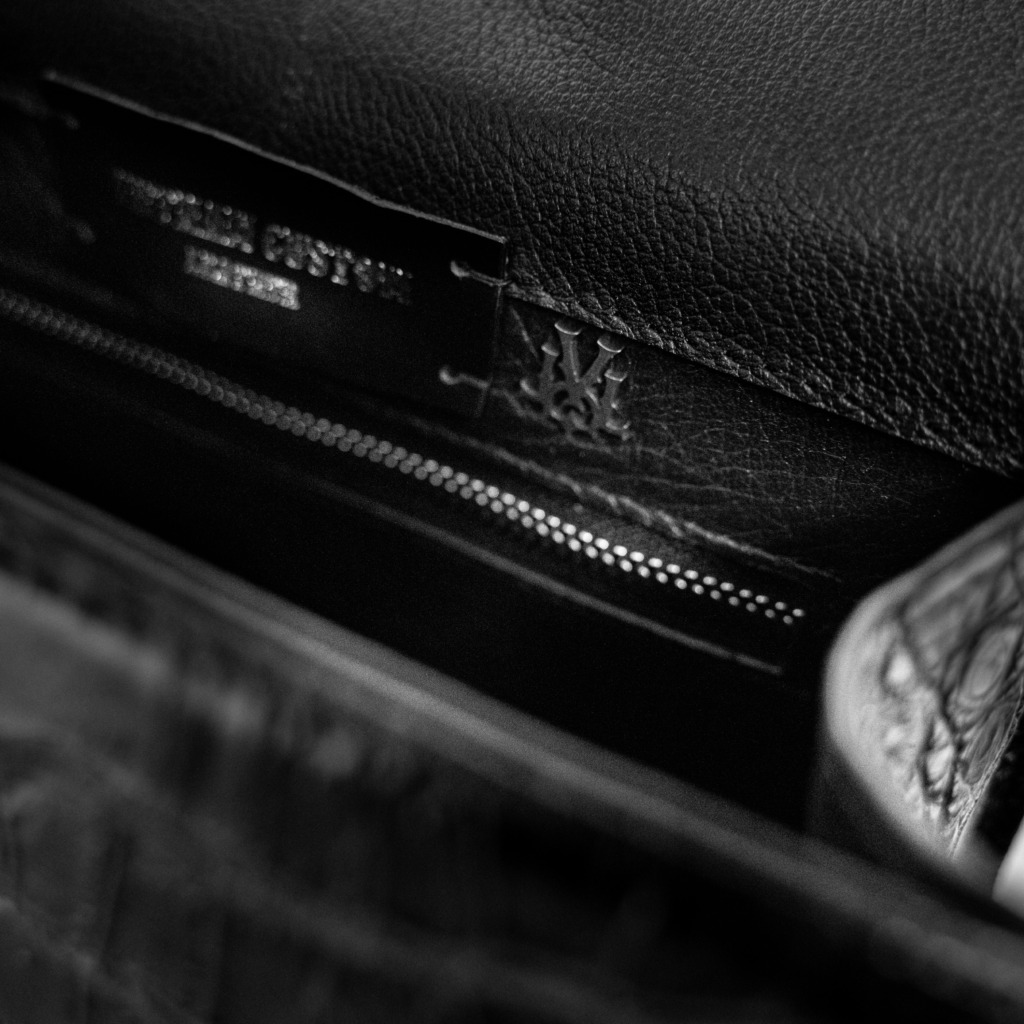 Katarina Crocodile Leather Bag - Đen - Ảnh 10