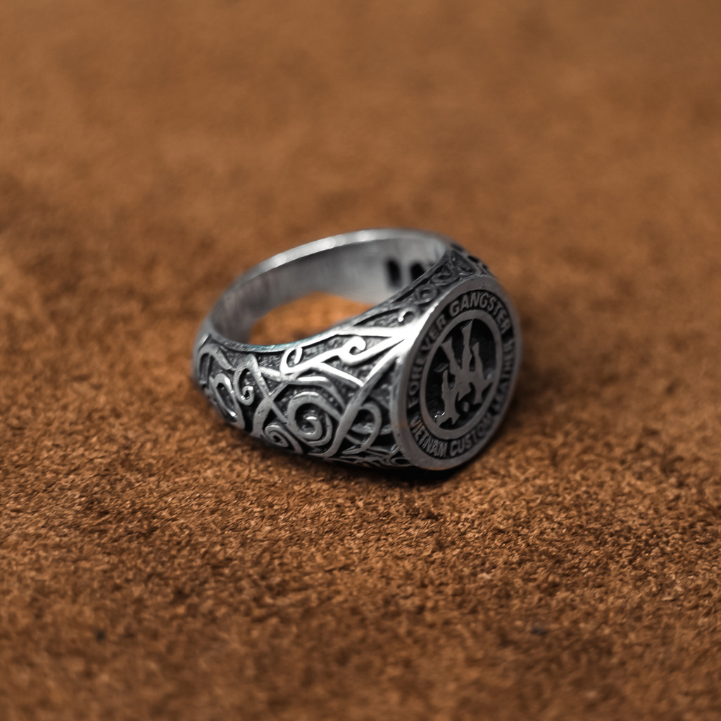 "Al Capone" Signet Ring - Ảnh 2