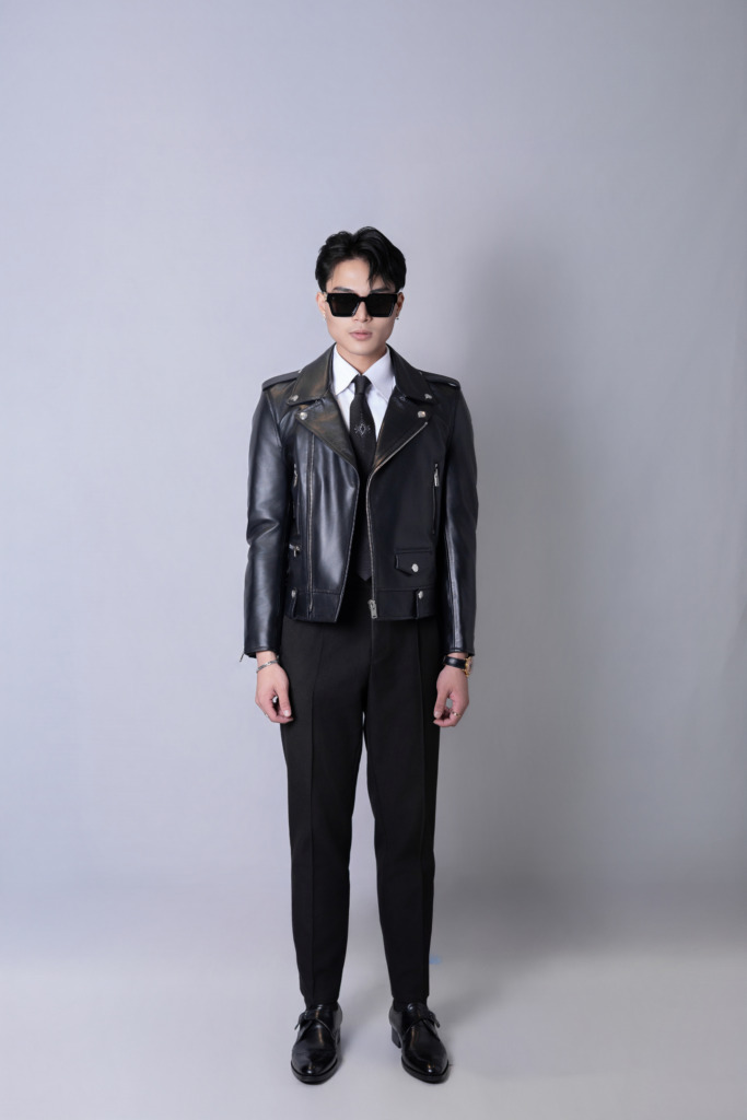VL01 BIKER LEATHER JACKET - Ảnh 14
