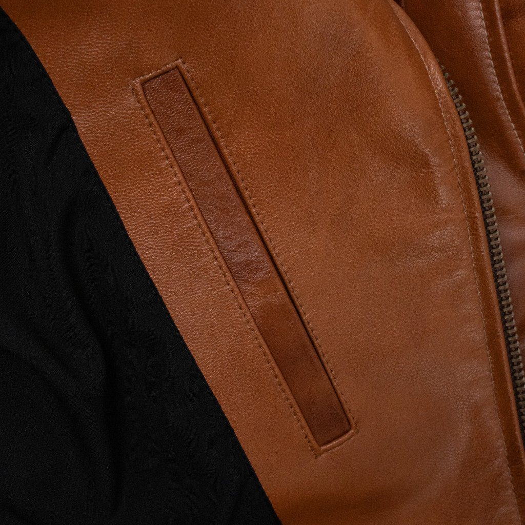 VL01 Biker Leather Jacket - Image 11