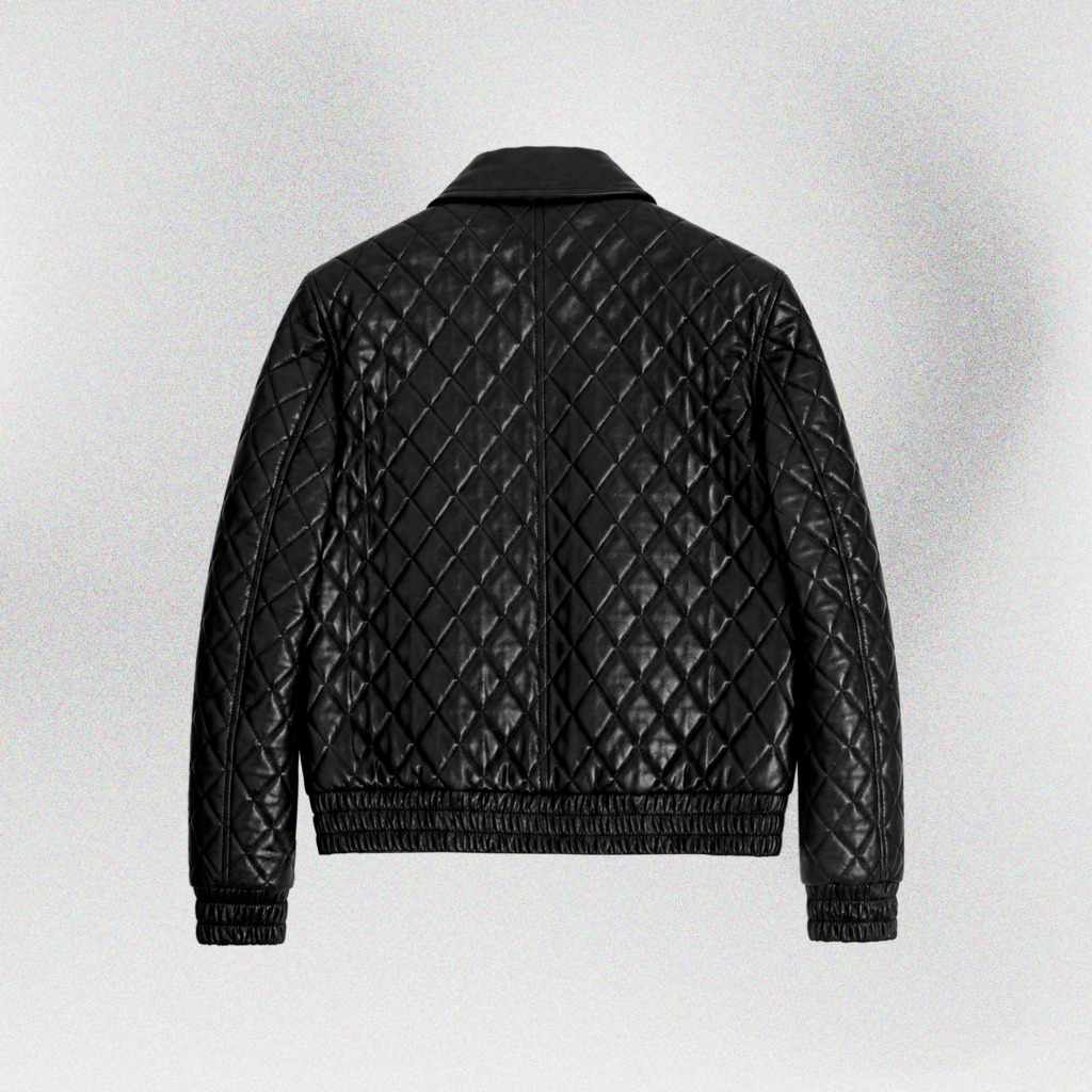 Peridot Boxy Leather Jacket - Ảnh 3