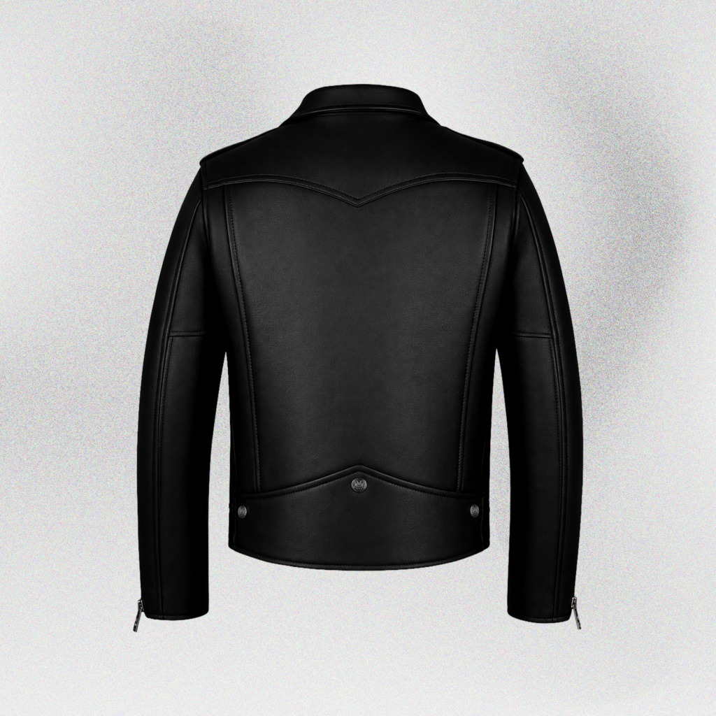 VL01 BIKER LEATHER JACKET - Ảnh 3