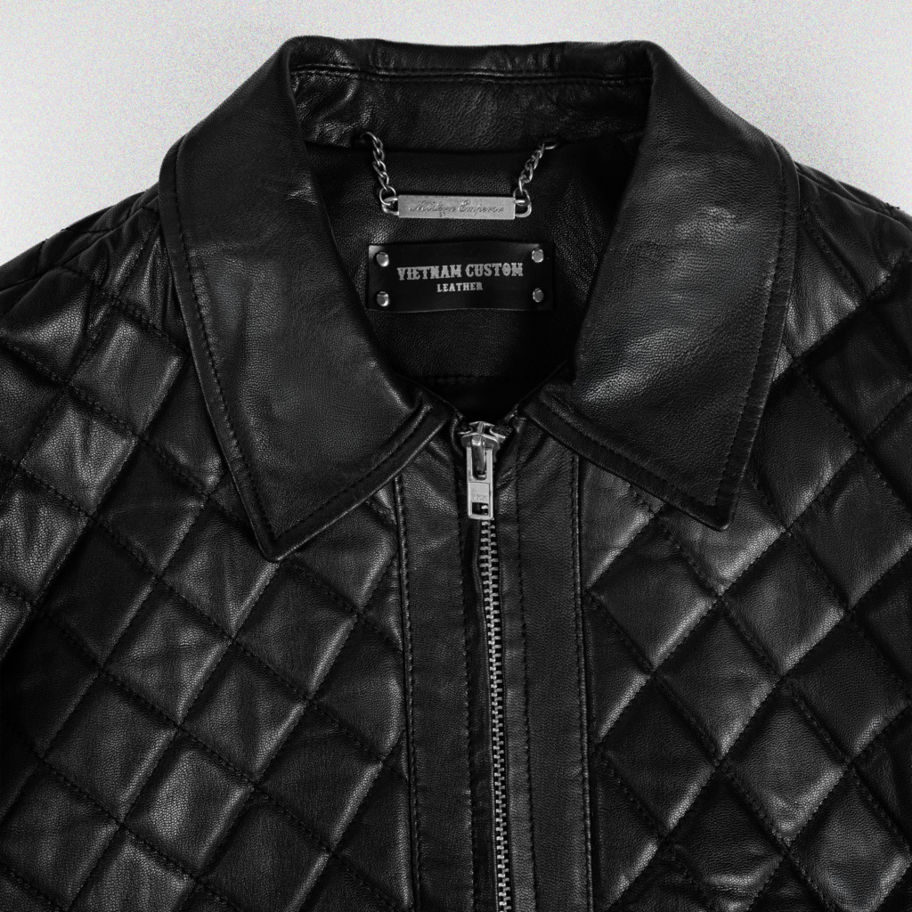 Peridot Boxy Leather Jacket - Ảnh 4