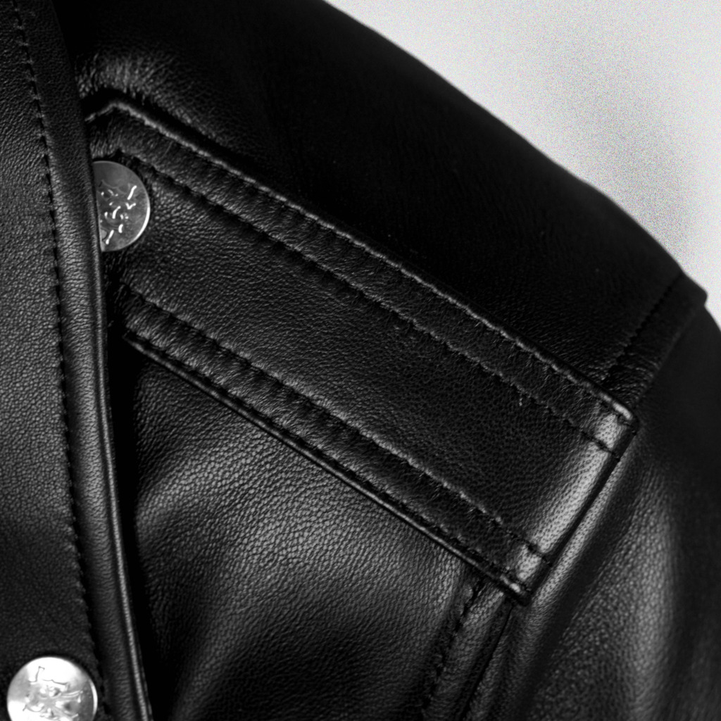 VL01 BIKER LEATHER JACKET - Ảnh 5