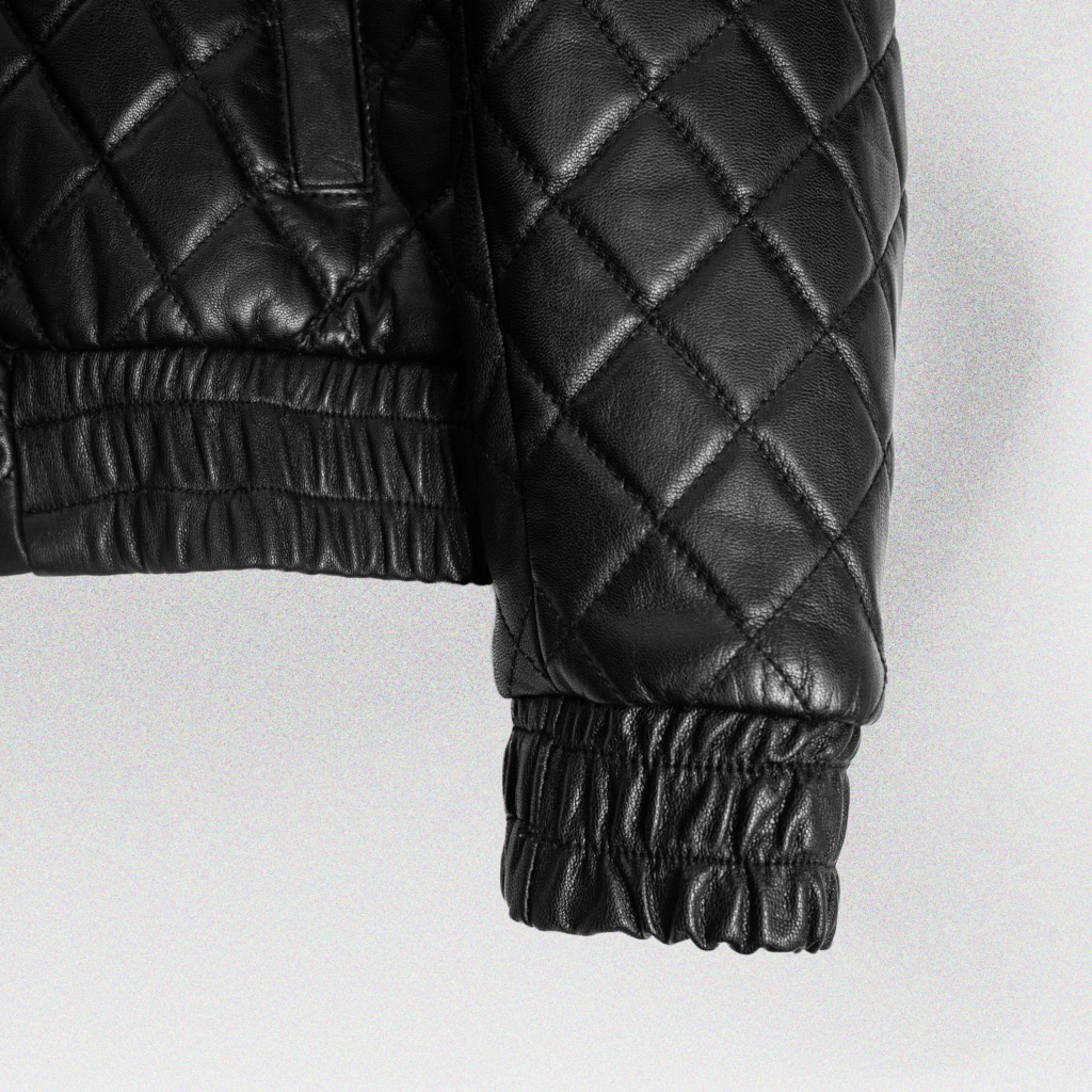 Peridot Boxy Leather Jacket - Image 6