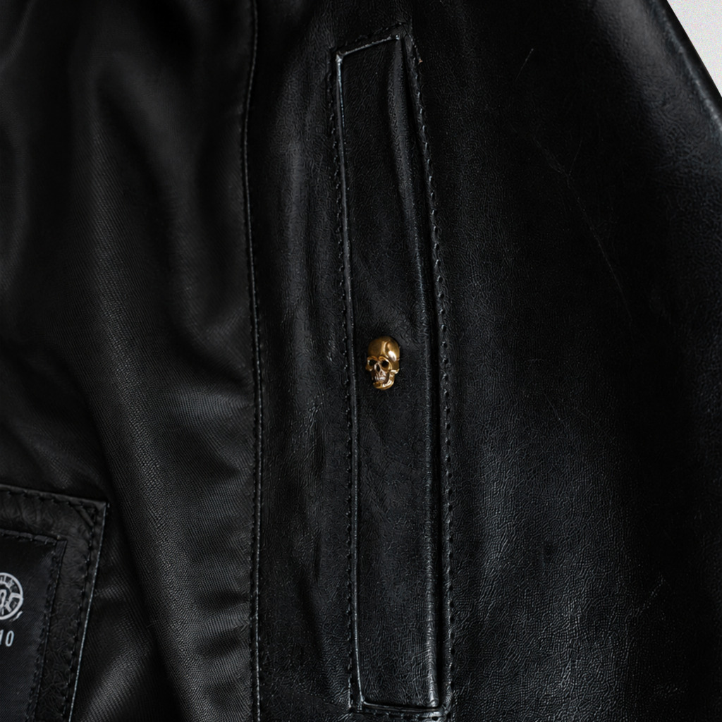 D Pocket Biker Jacket - Ảnh 11