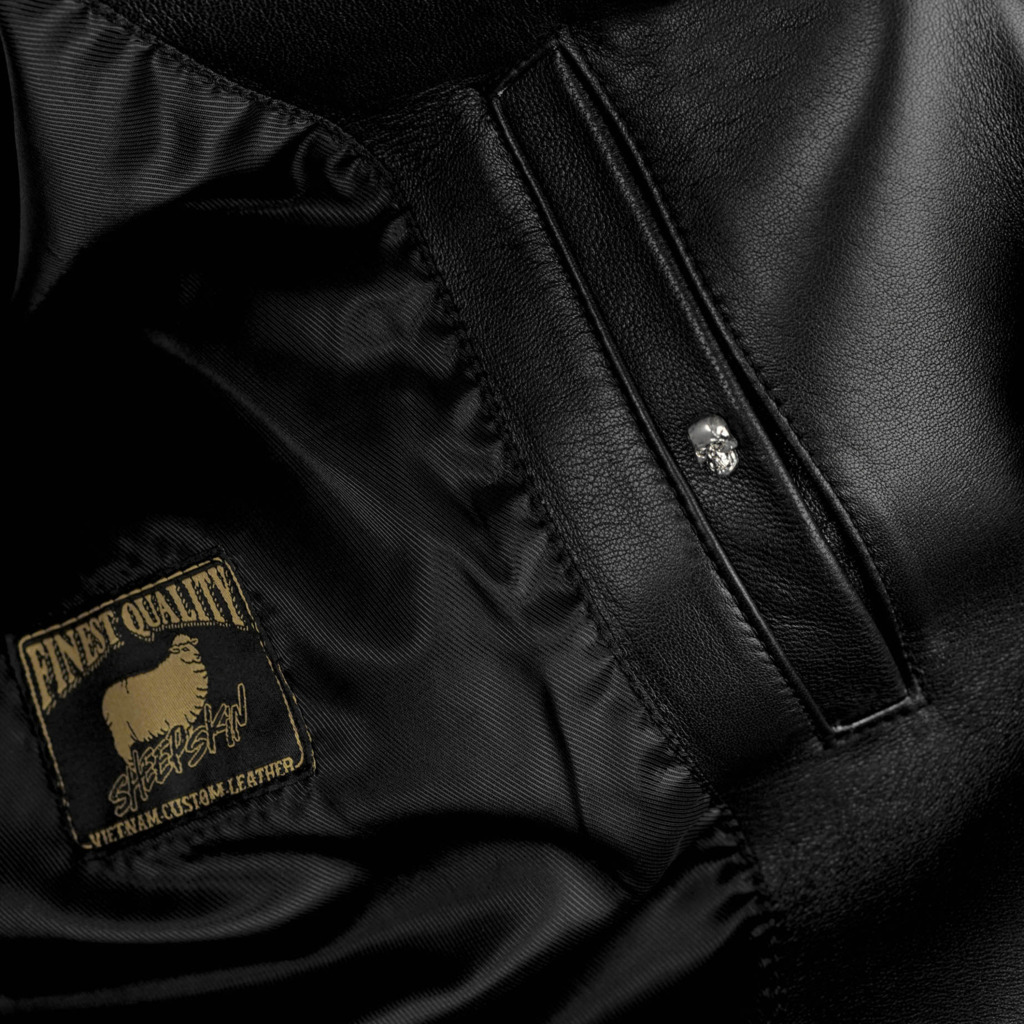 VL01 BIKER LEATHER JACKET - Ảnh 10